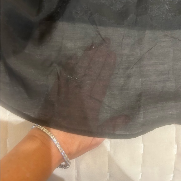 NWT!!  H&M Flounce Flounce Black Large L Sheer - Picture 3 of 8